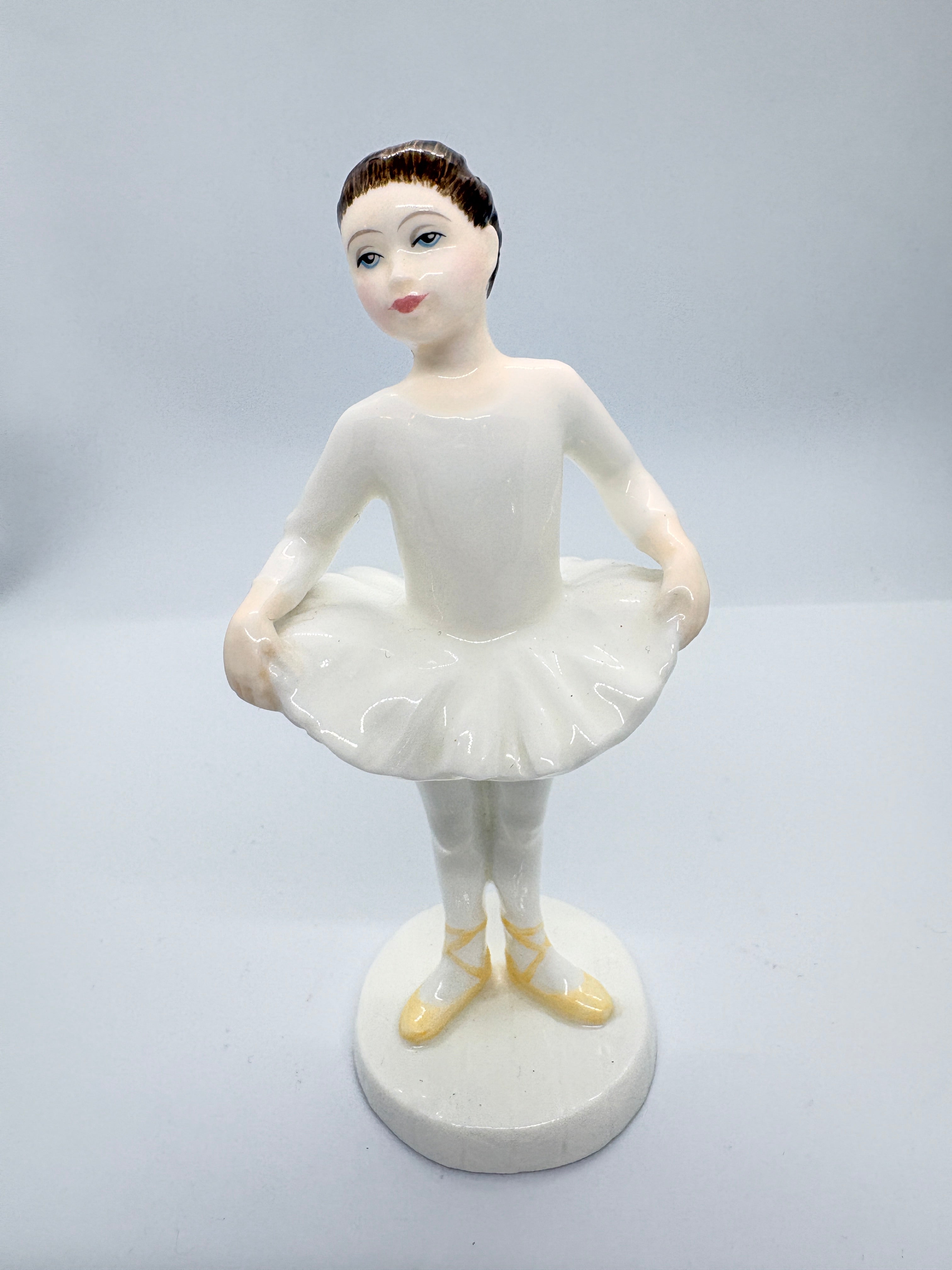 Three Royal Doulton Ballet figures, Ballet Class , little Ballerina,& Ballet Shoes dated 1995-92 & 92.