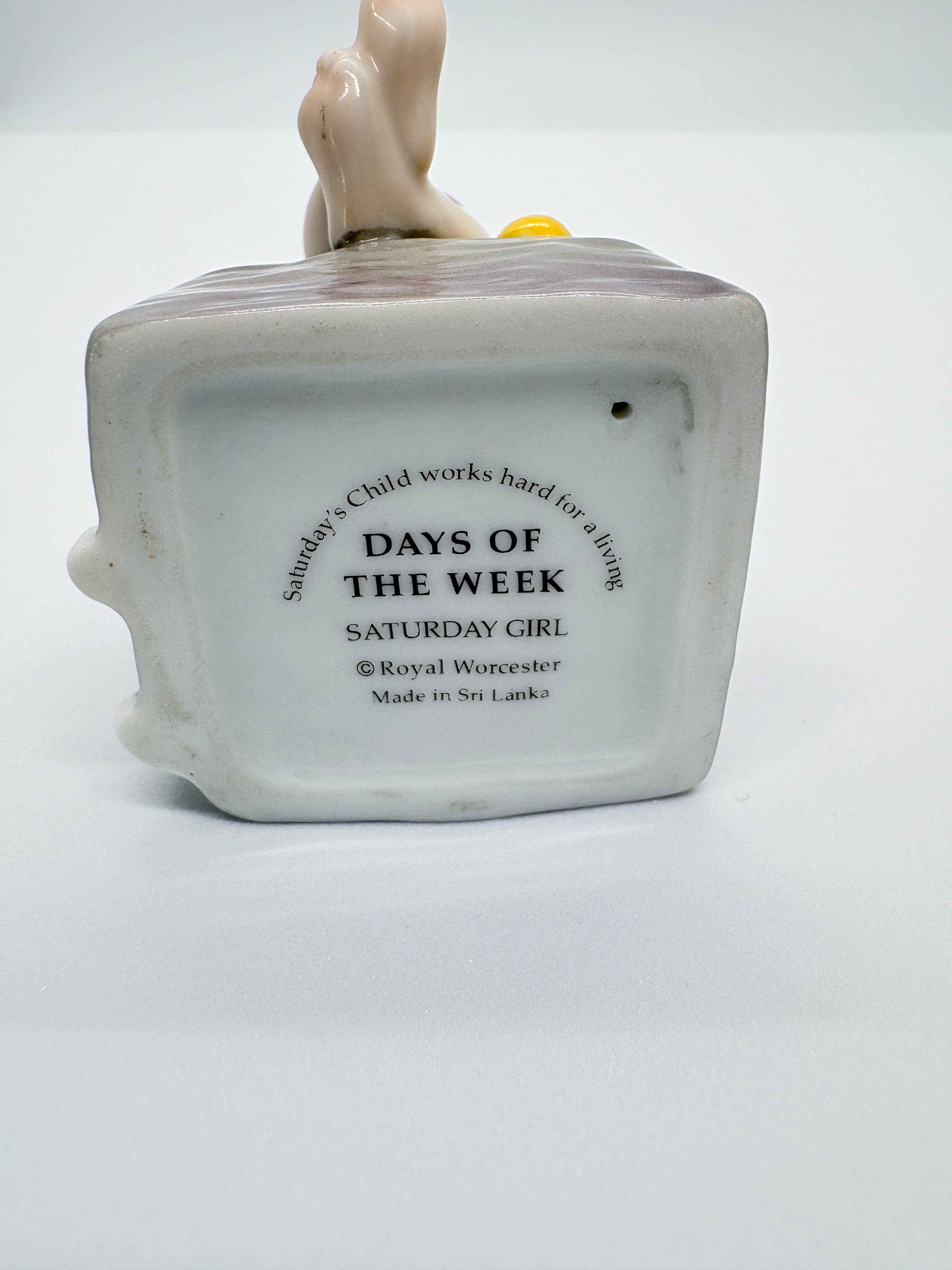 ROYAL WORCESTER DAYS OF THE WEEK, SATURDAY GIRL