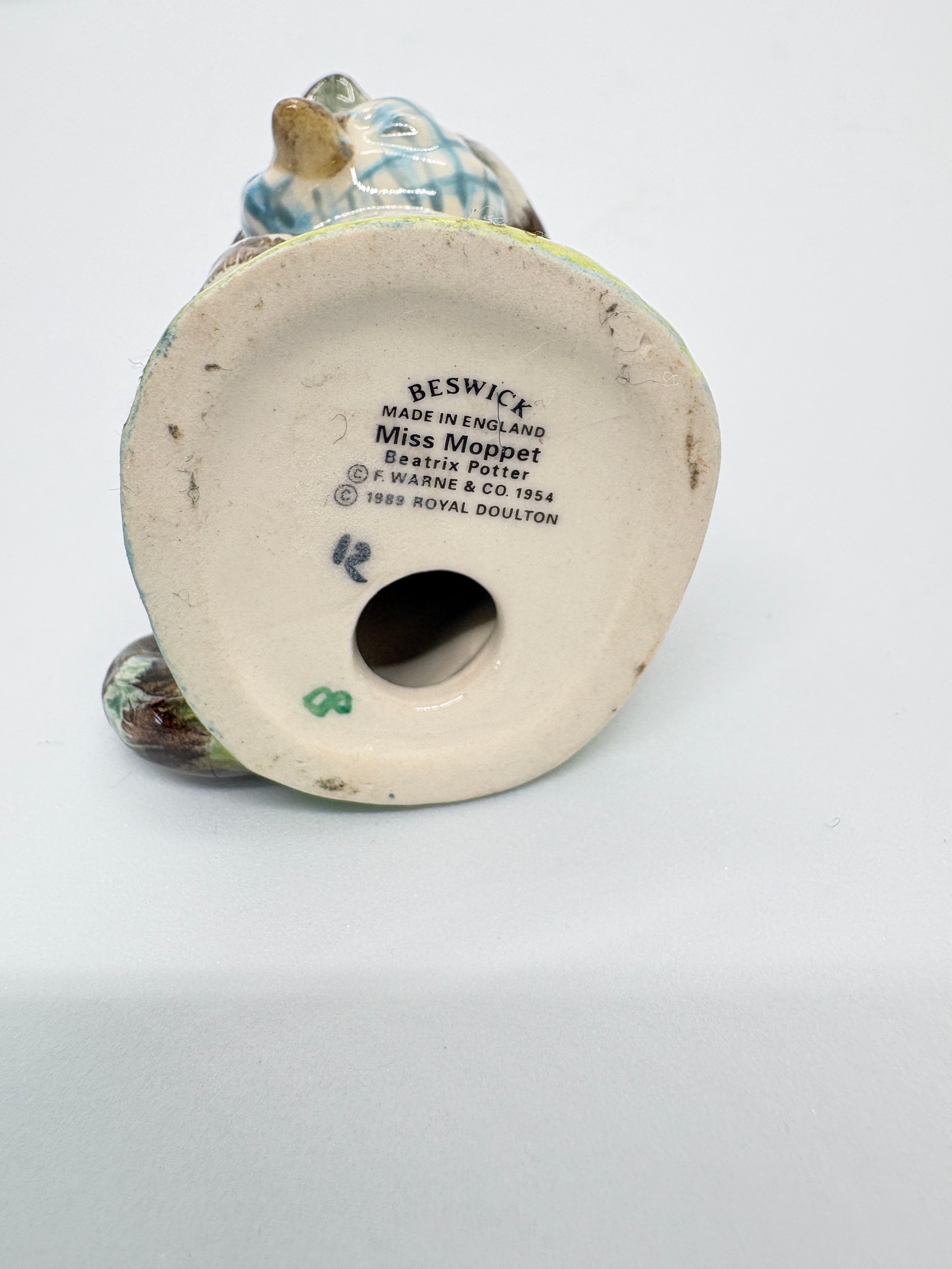 BESWICK BEATRIX POTTER DESIGN BY WARNE MISS MOPPET 1989
