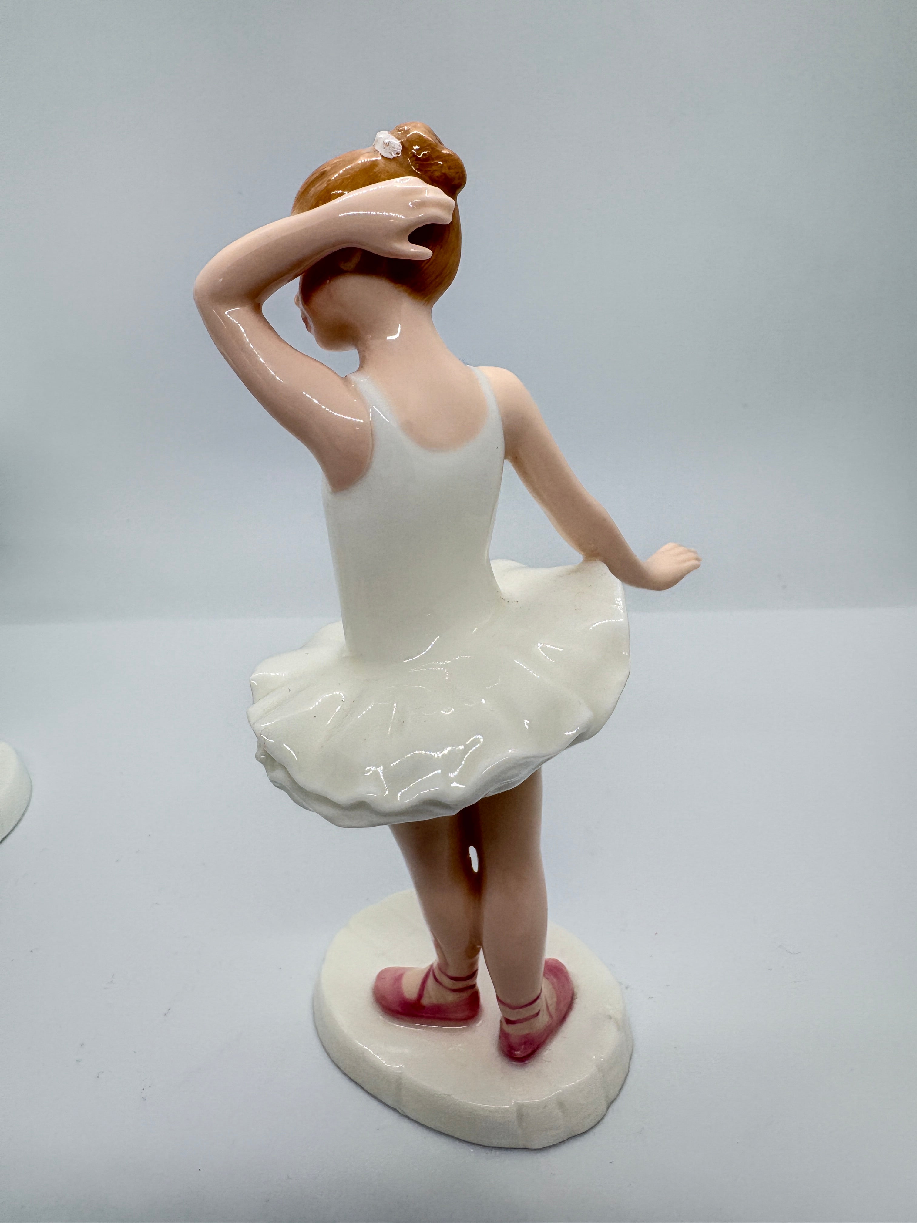 Three Royal Doulton Ballet figures, Ballet Class , little Ballerina,& Ballet Shoes dated 1995-92 & 92.