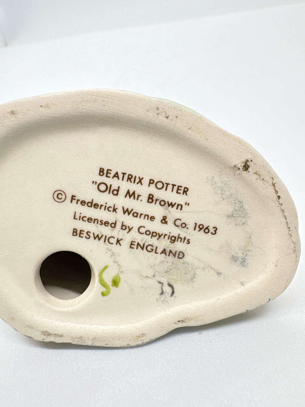 BESWICK OLD MR BROWN BEATRIX POTTER FIGURE 1963