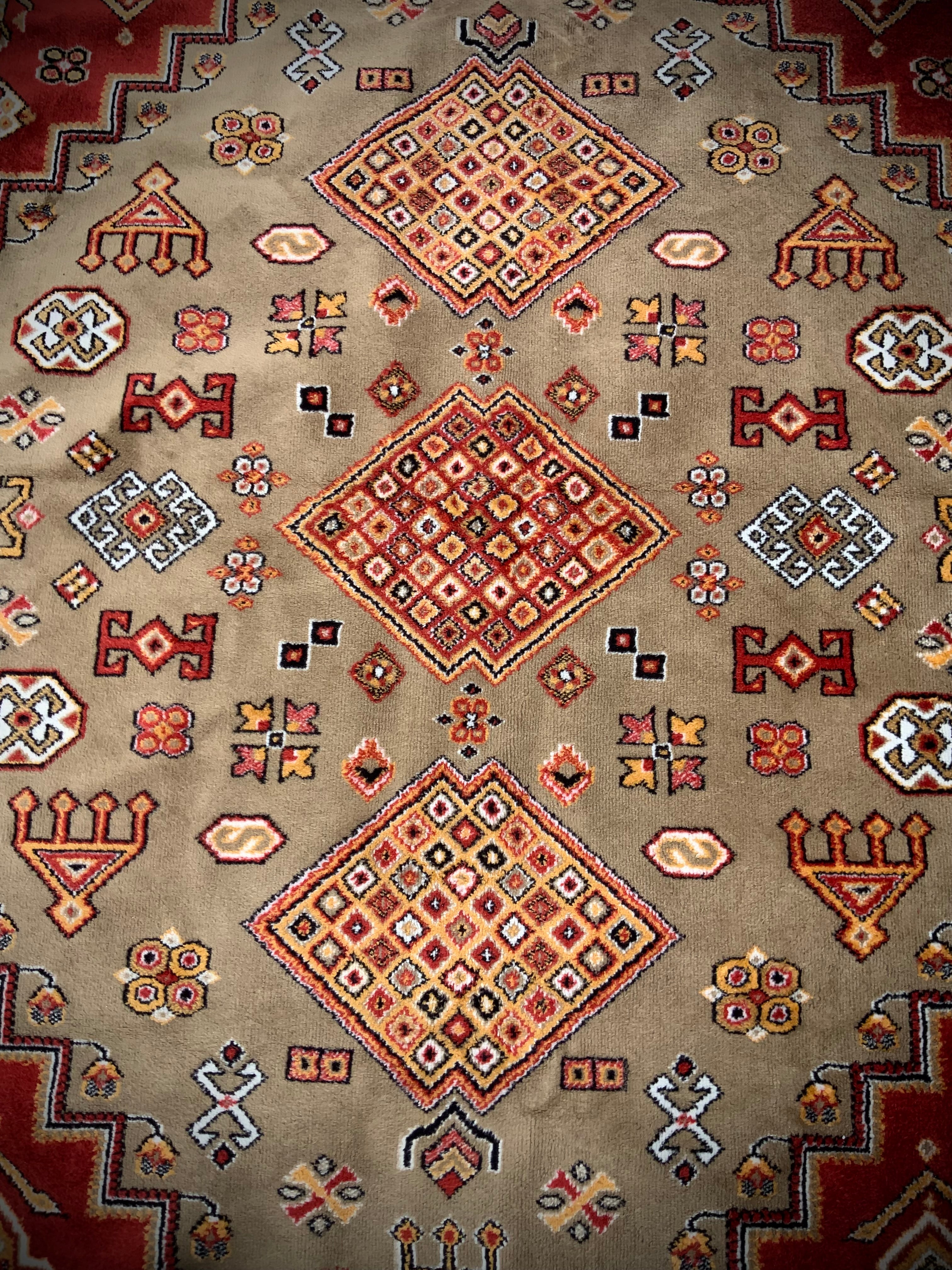 Afghan Super Kazak Hand Knotted Wool Rug.