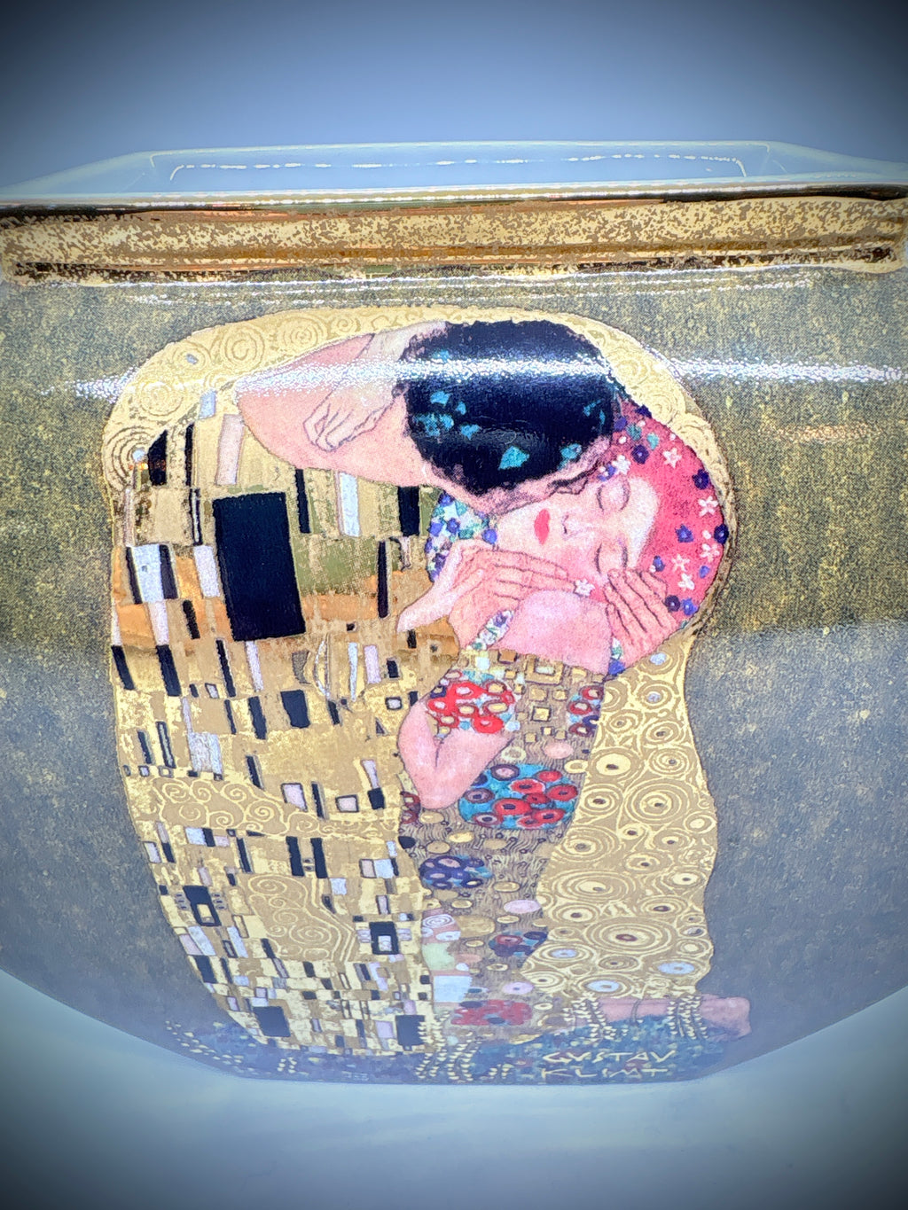 West German vase by Goebel Featuring the Kiss #2235