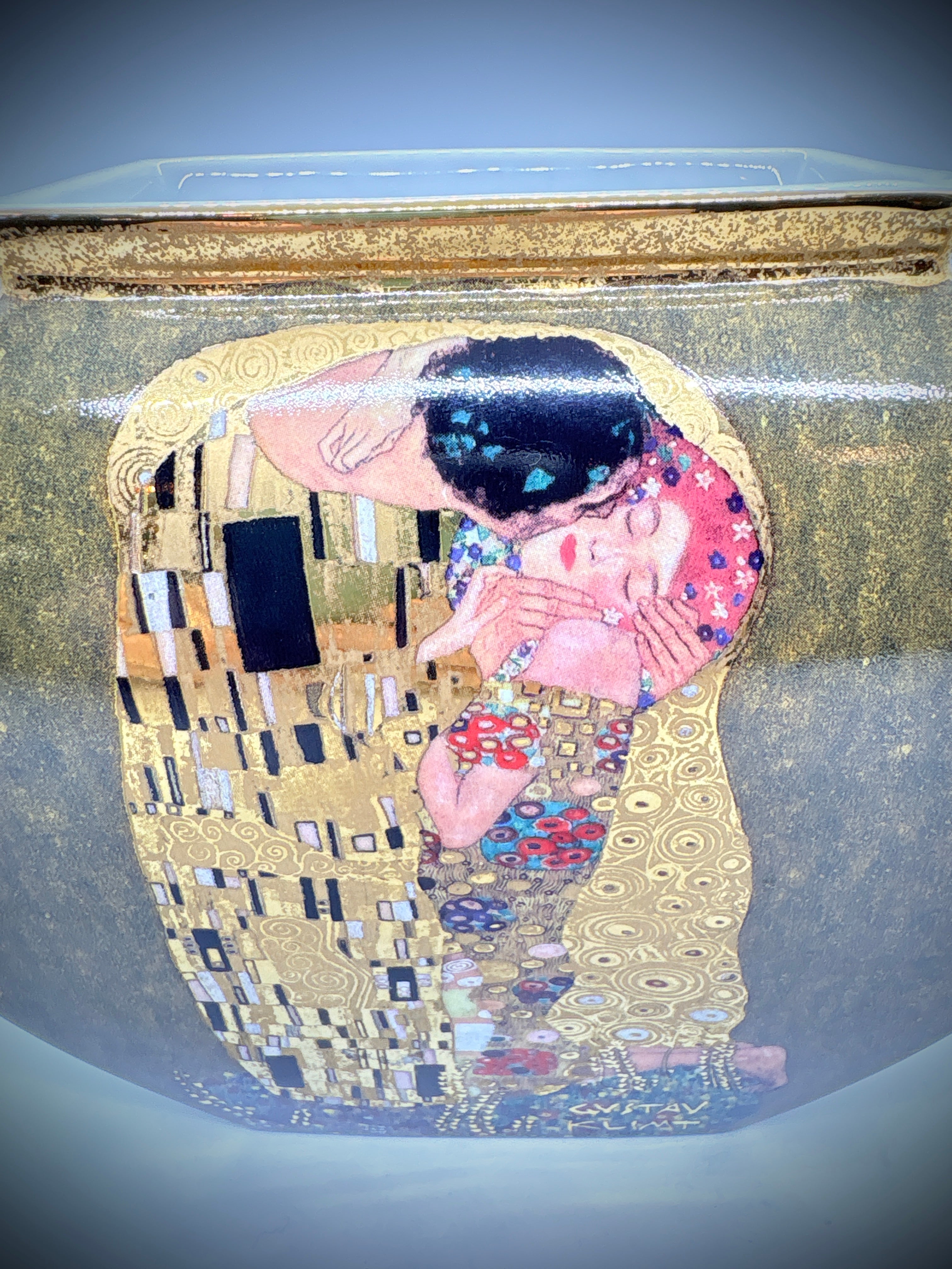 West German vase by Goebel Featuring the Kiss #2235