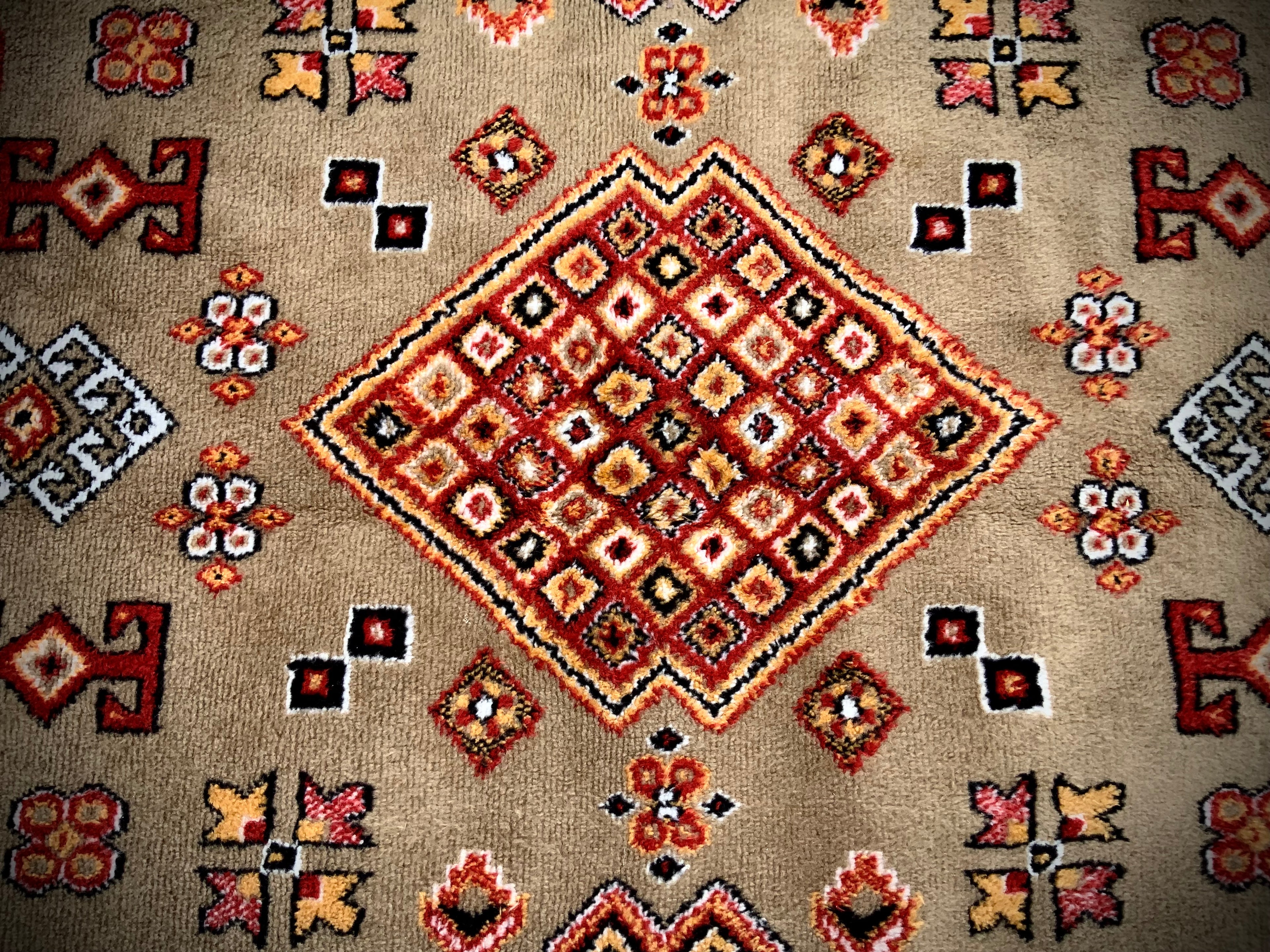 Afghan Super Kazak Hand Knotted Wool Rug.