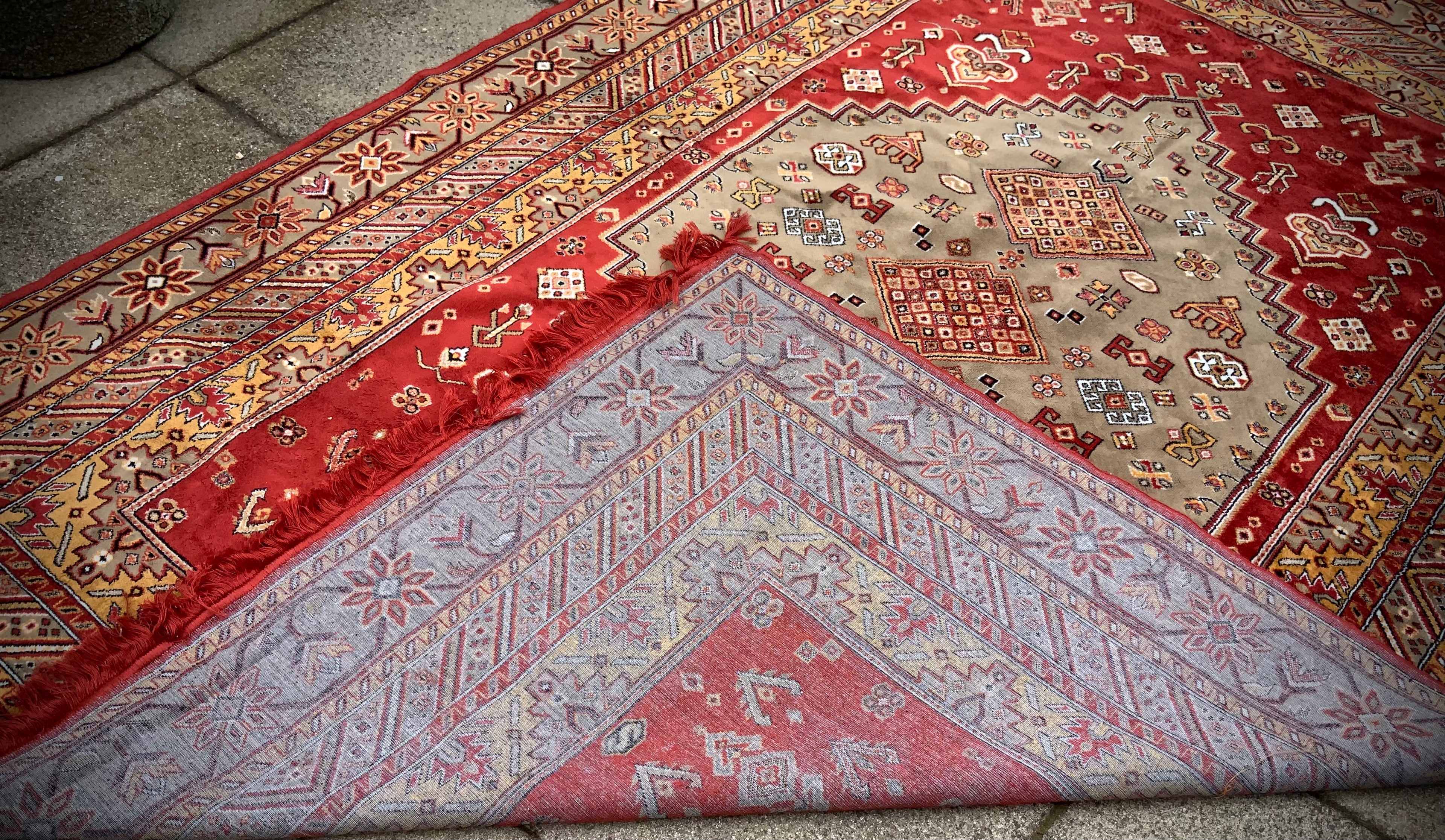 Afghan Super Kazak Hand Knotted Wool Rug.