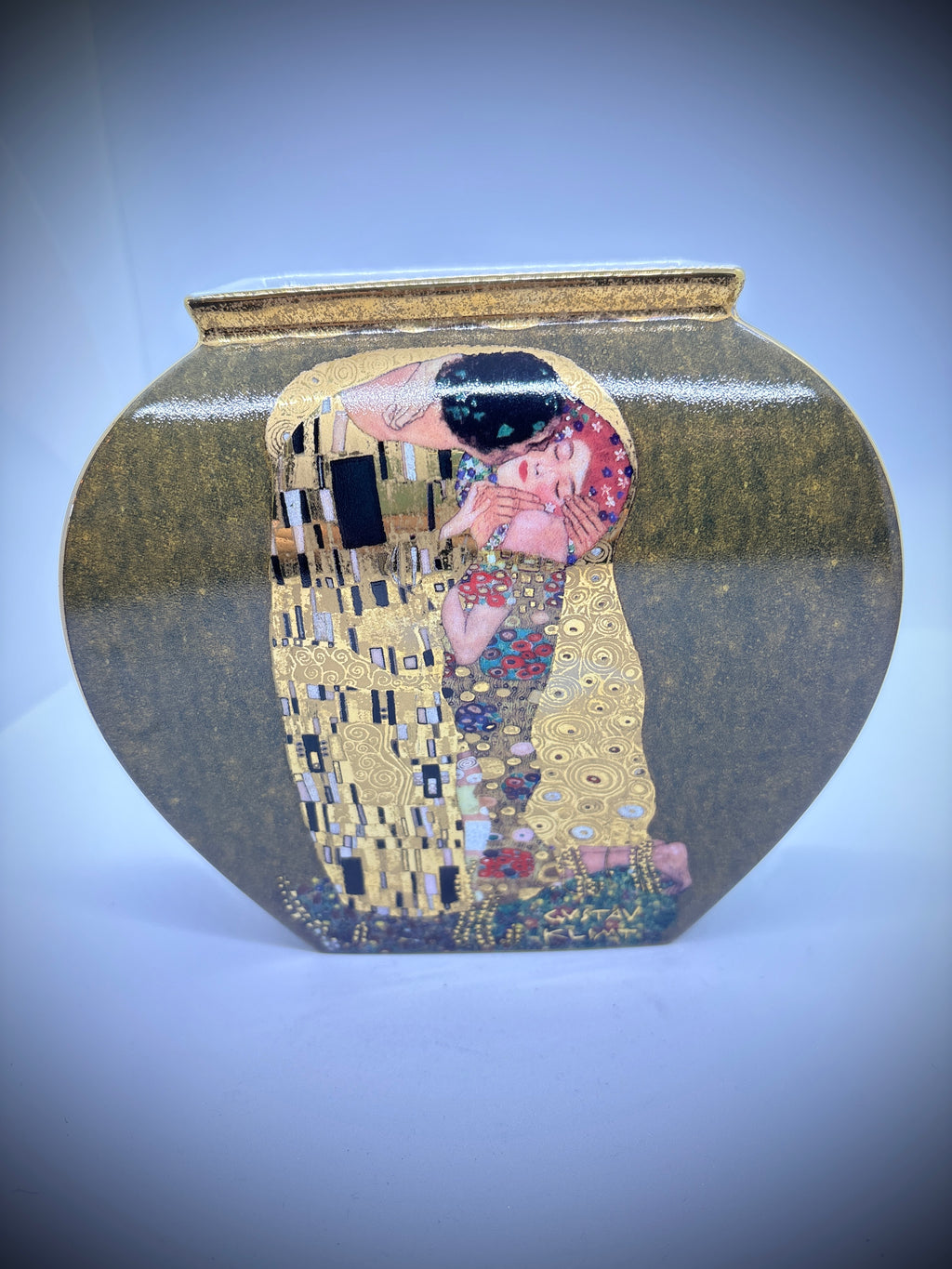 West German vase by Goebel Featuring the Kiss #2235