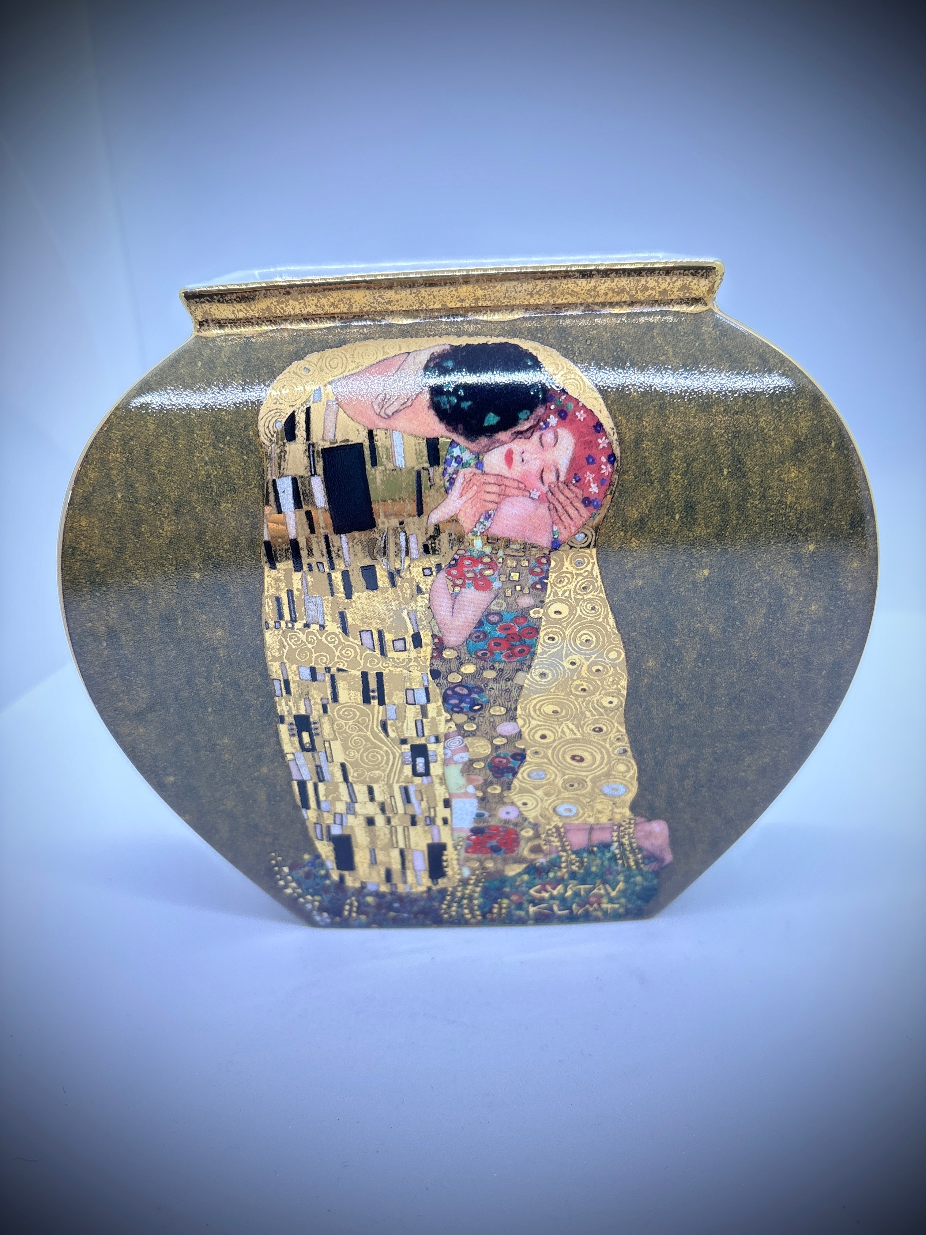 West German vase by Goebel Featuring the Kiss #2235