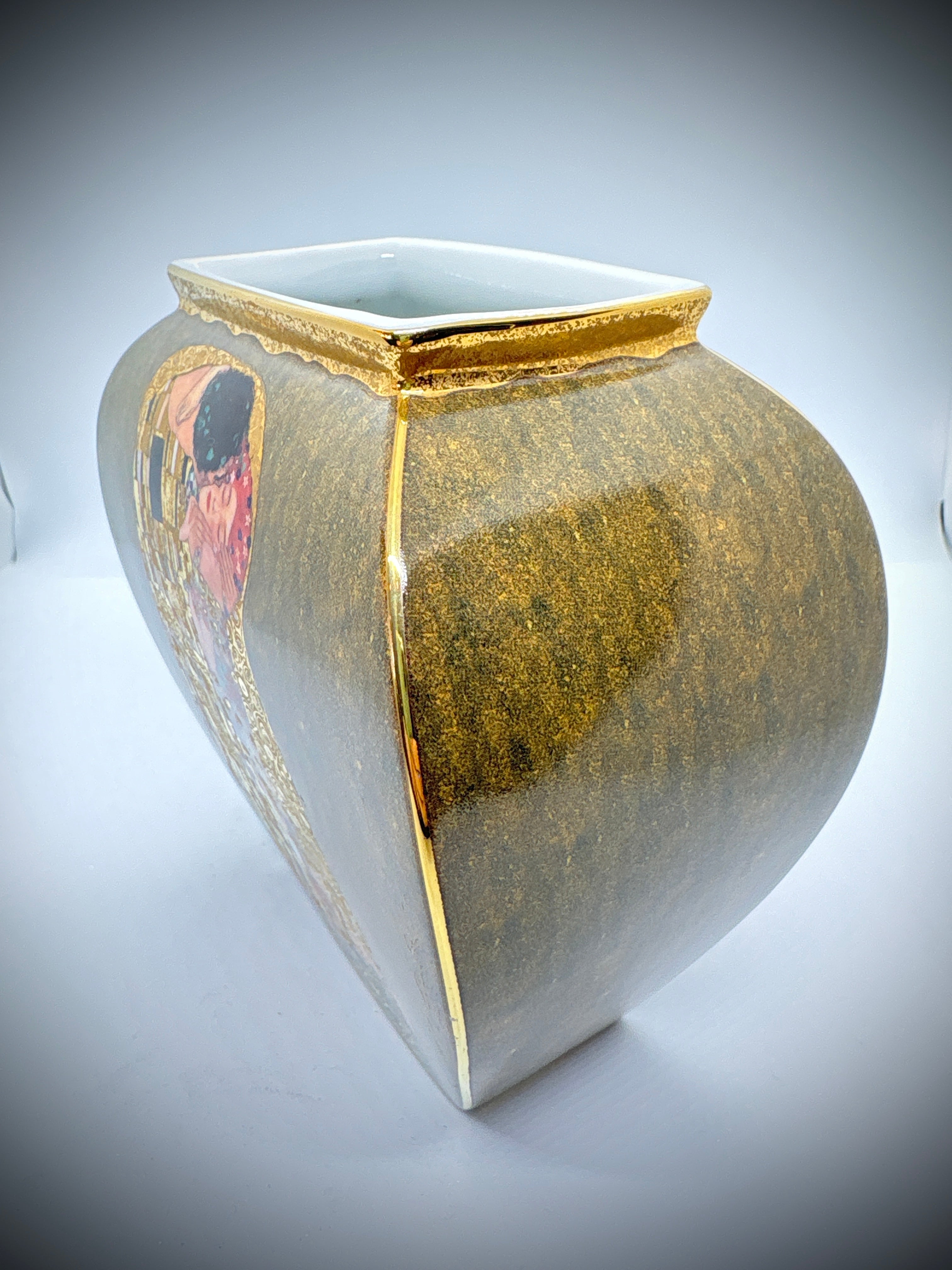 West German vase by Goebel Featuring the Kiss #2235