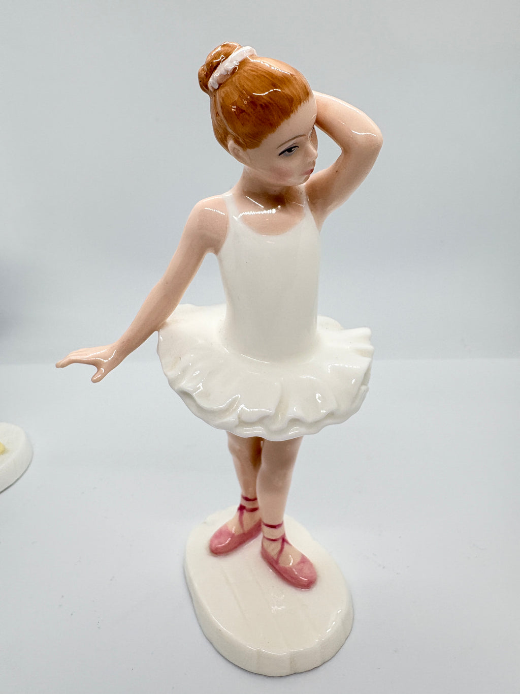 Three Royal Doulton Ballet figures, Ballet Class , little Ballerina,& Ballet Shoes dated 1995-92 & 92.