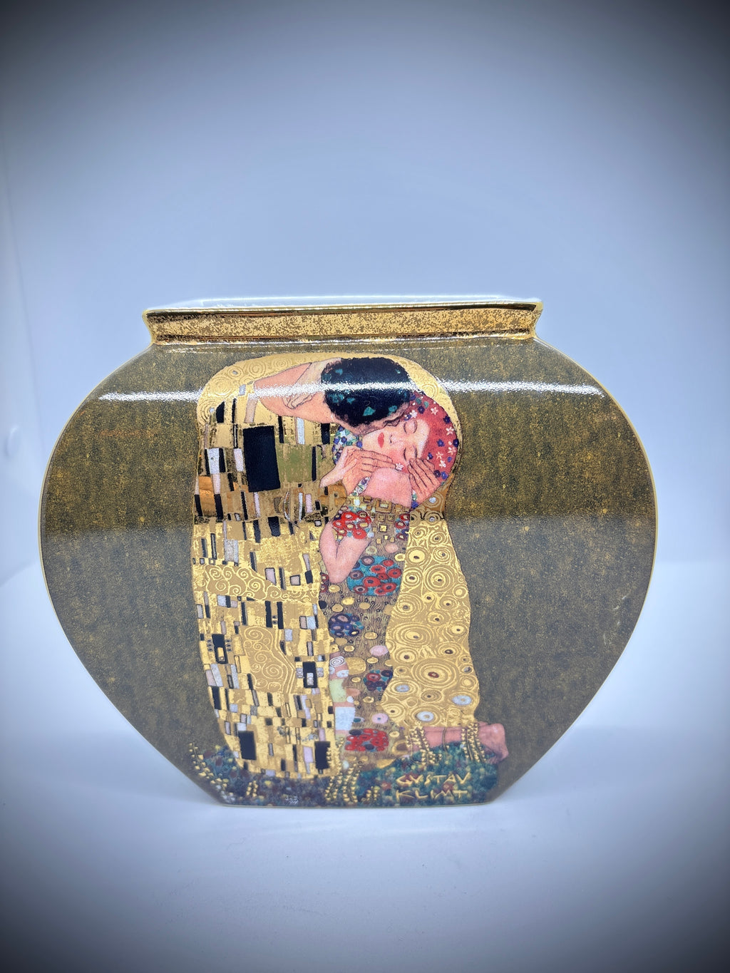 West German vase by Goebel Featuring the Kiss #2235