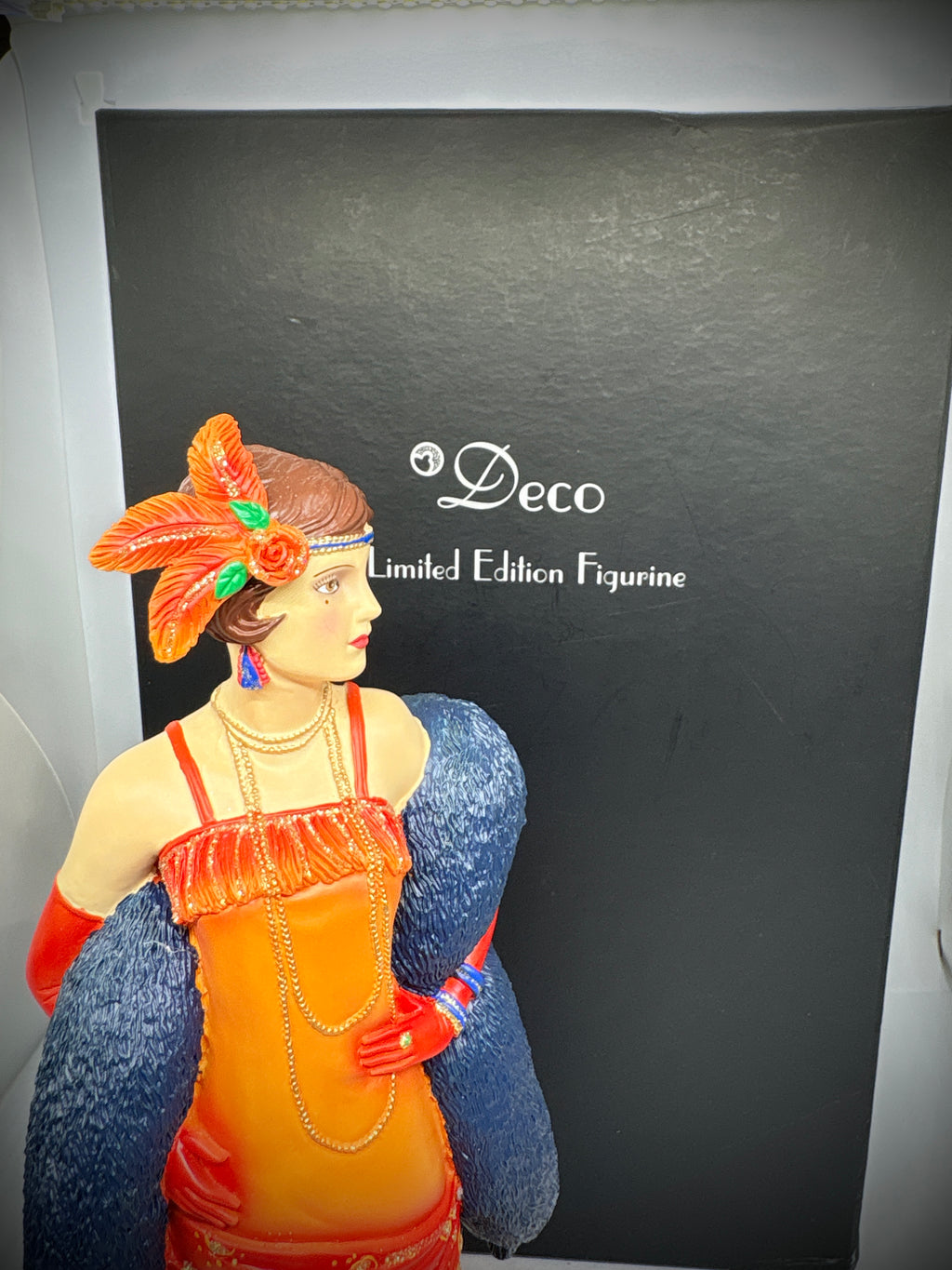 Clinton’s Art deco figurine of Lucille ltd edition #1444 of 2000