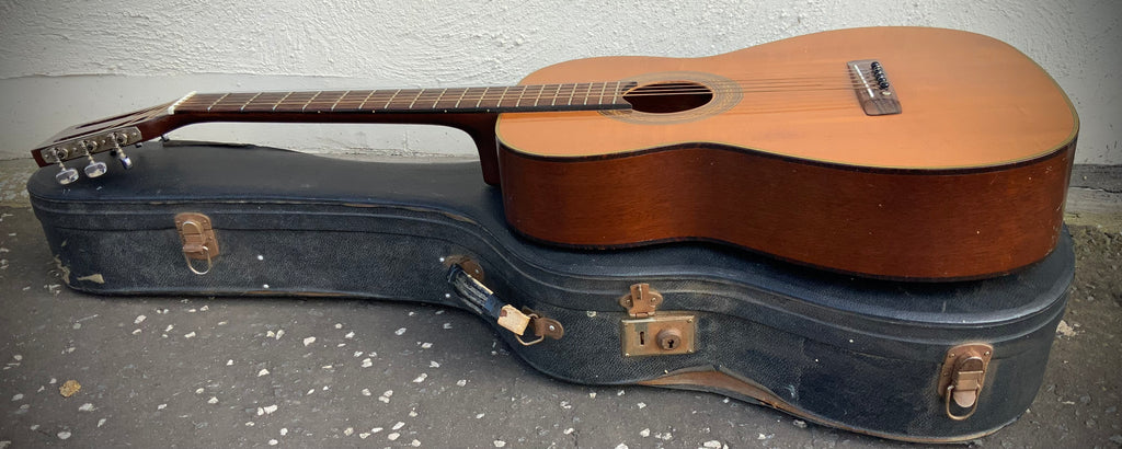 1969 Mitsuma folk guitar for Ivor Mairants London W.1