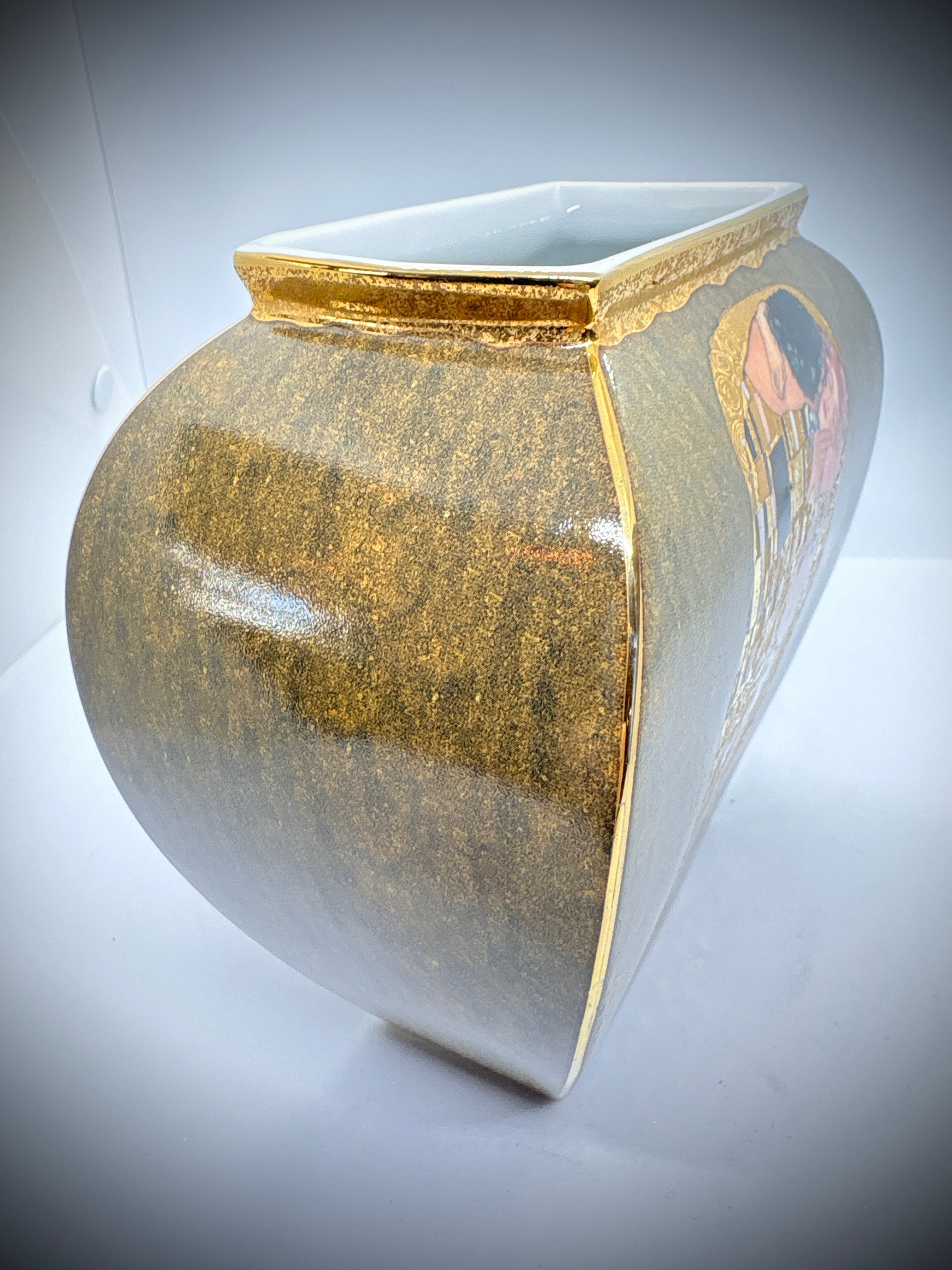 West German vase by Goebel Featuring the Kiss #2235