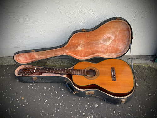 1969 Mitsuma folk guitar for Ivor Mairants London W.1