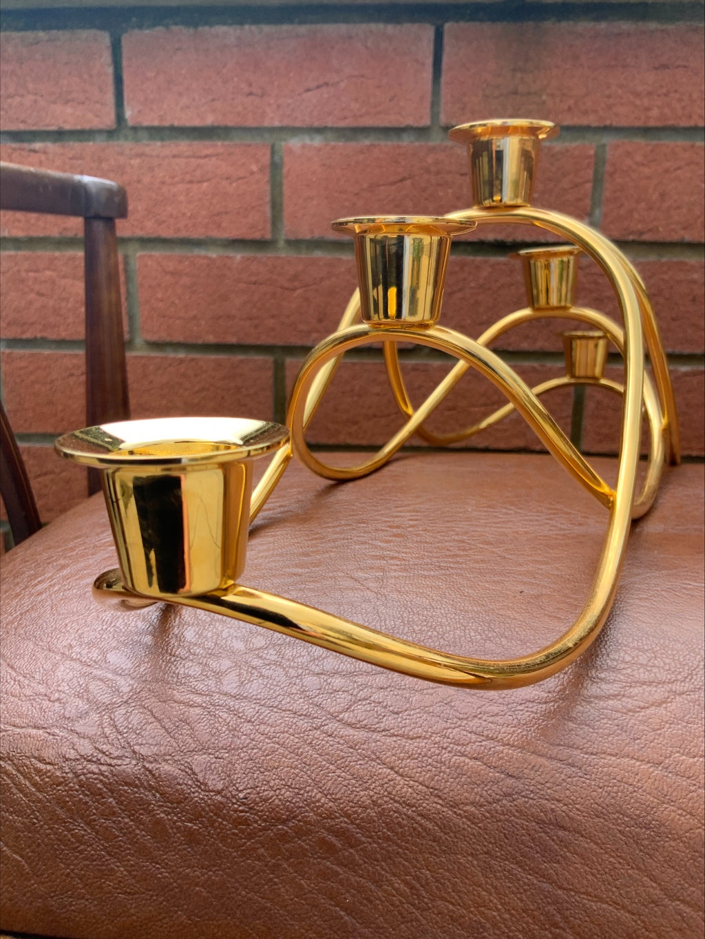 Georg Jensen 18ct Gold-Plated Harmony Candelabra – Maria Berntsen, 2002