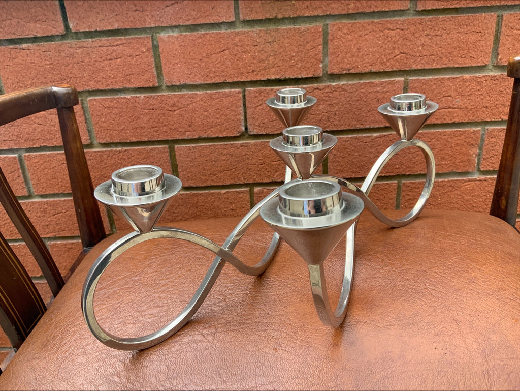 Georg Jensen Season Five-Light Candelabra – Stainless Steel, Maria Berntsen