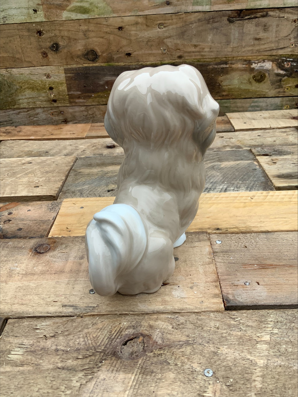 Lladro Retired Pekingese Dog Figurine – 15cm, Perfect Condition