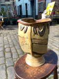 Peter Kleboe Catrine Studio Pottery Pedestal Stoneware Vase – Organic Design
