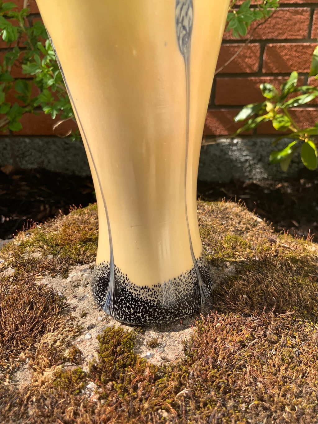 Caithness Glass “Ebony Sand” Vase – Iridescent Arts & Crafts Style, c.1980