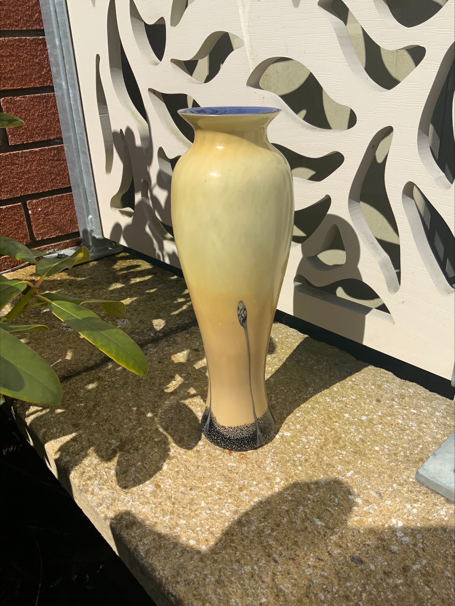 Caithness Glass “Ebony Sand” Vase – Iridescent Arts & Crafts Style, c.1980