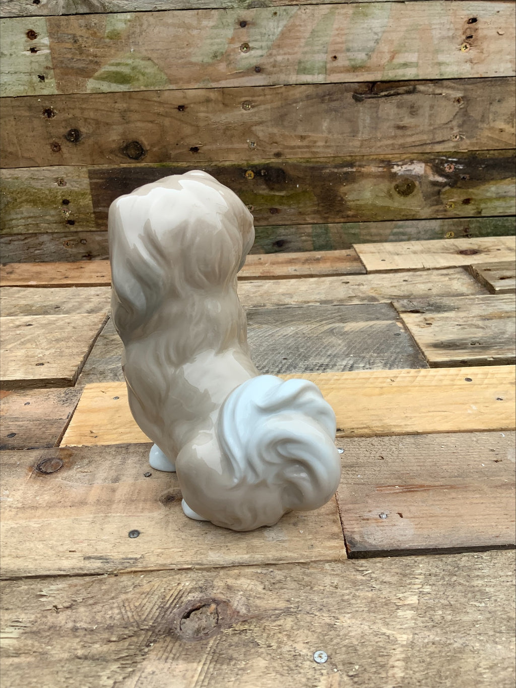 Lladro Retired Pekingese Dog Figurine – 15cm, Perfect Condition