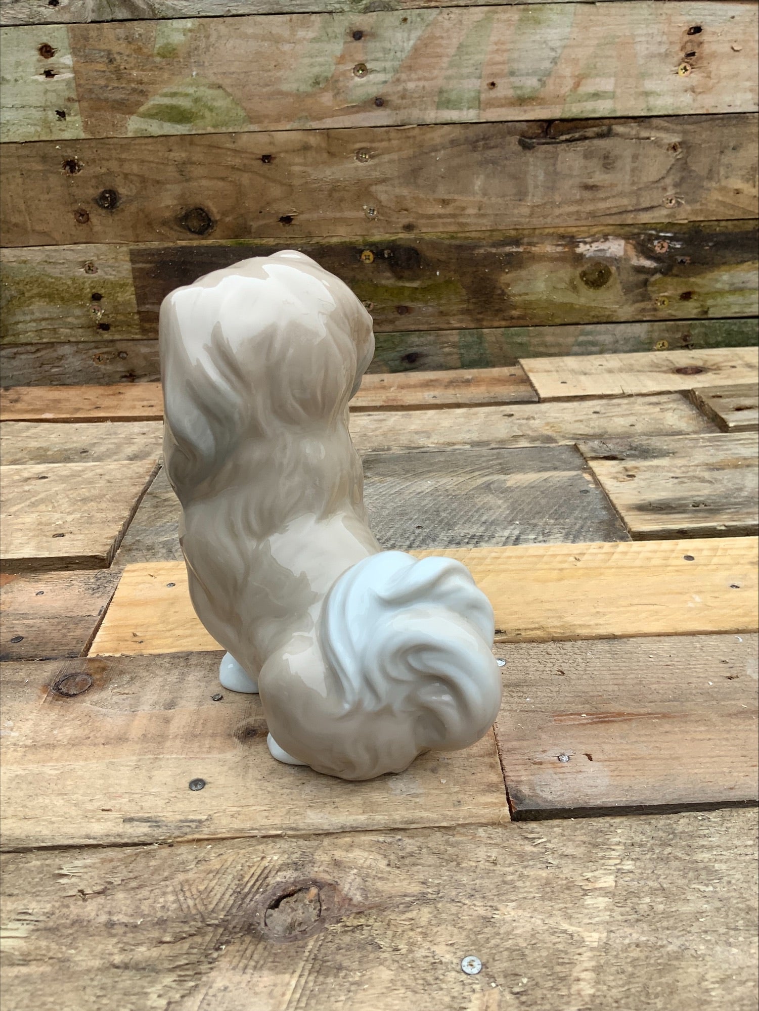 Lladro Retired Pekingese Dog Figurine – 15cm, Perfect Condition