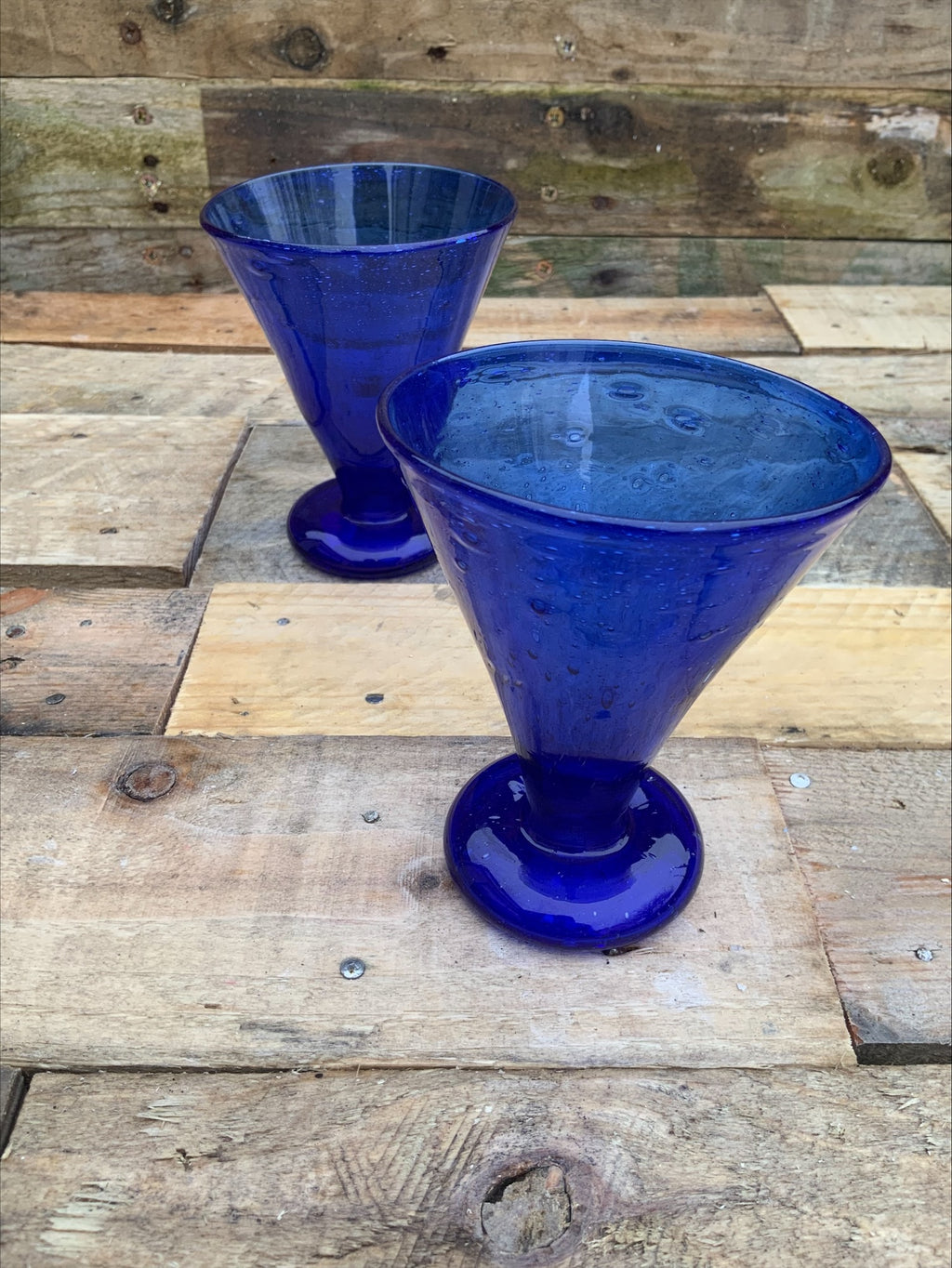 Clutha Glass Drinking Vessels – Dr Christopher Dresser, James Couper & Sons (Pair, 1888–1896)