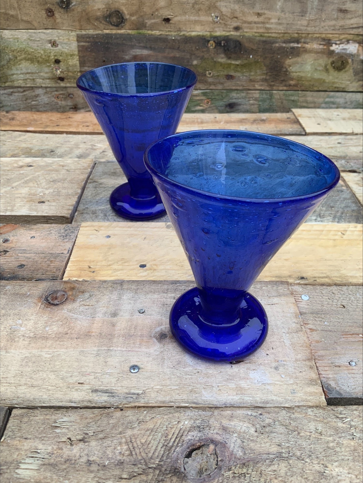 Clutha Glass Drinking Vessels – Dr Christopher Dresser, James Couper & Sons (Pair, 1888–1896)