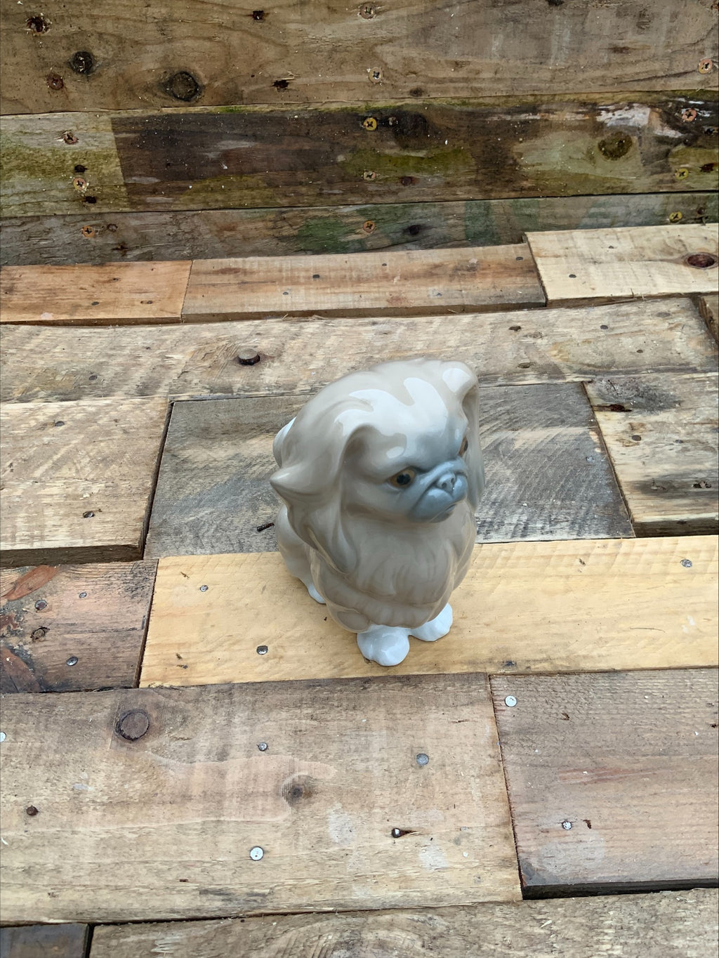 Lladro Retired Pekingese Dog Figurine – 15cm, Perfect Condition
