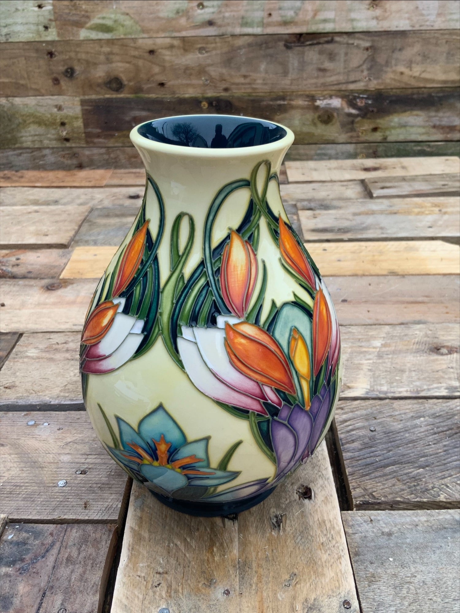 Moorcroft Spring Pearl Vase – Philip Gibson, 2004