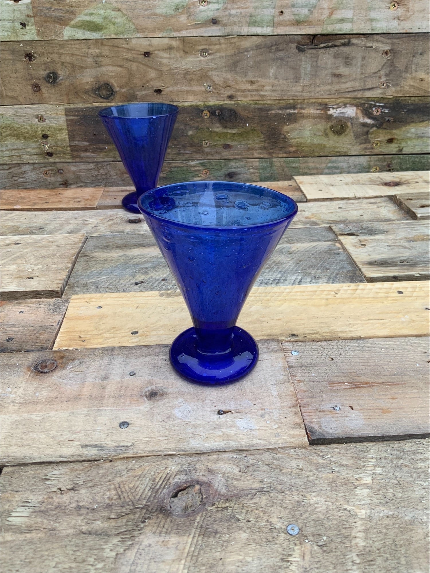 Clutha Glass Drinking Vessels – Dr Christopher Dresser, James Couper & Sons (Pair, 1888–1896)
