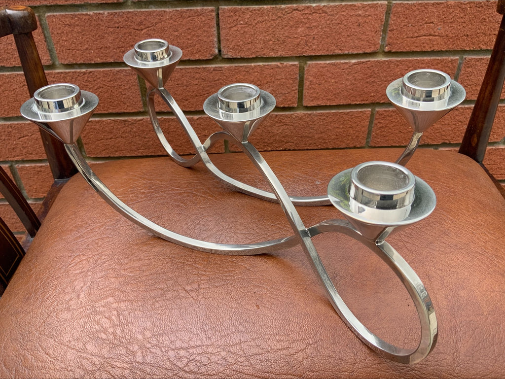Georg Jensen Season Five-Light Candelabra – Stainless Steel, Maria Berntsen