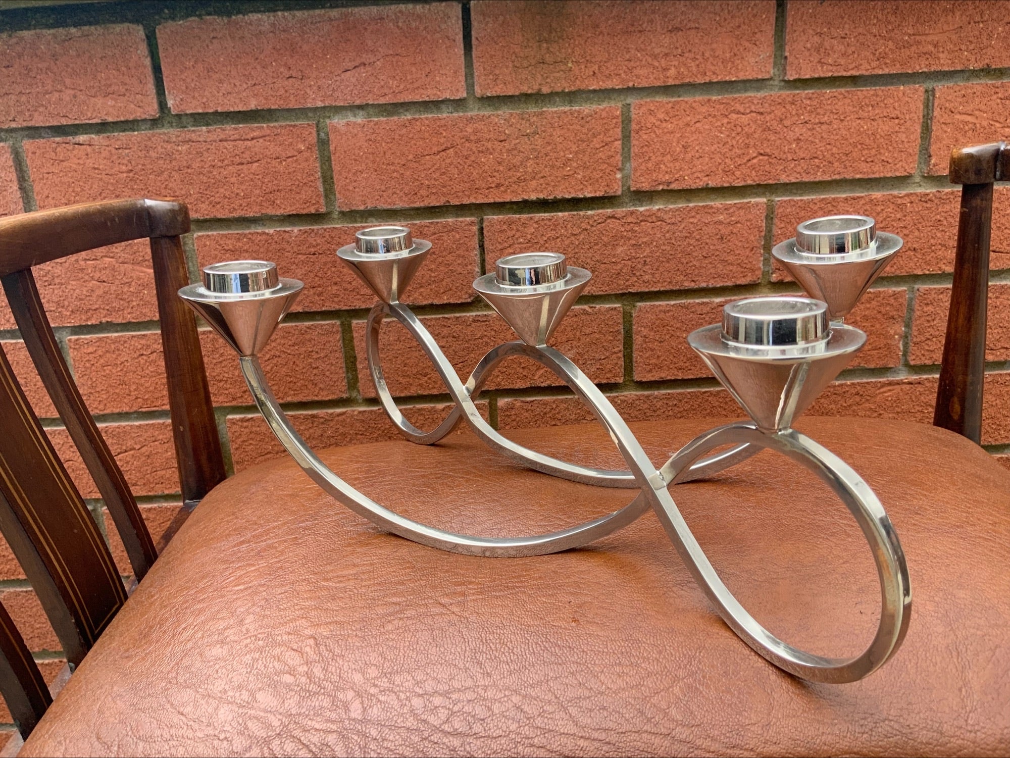 Georg Jensen Season Five-Light Candelabra – Stainless Steel, Maria Berntsen