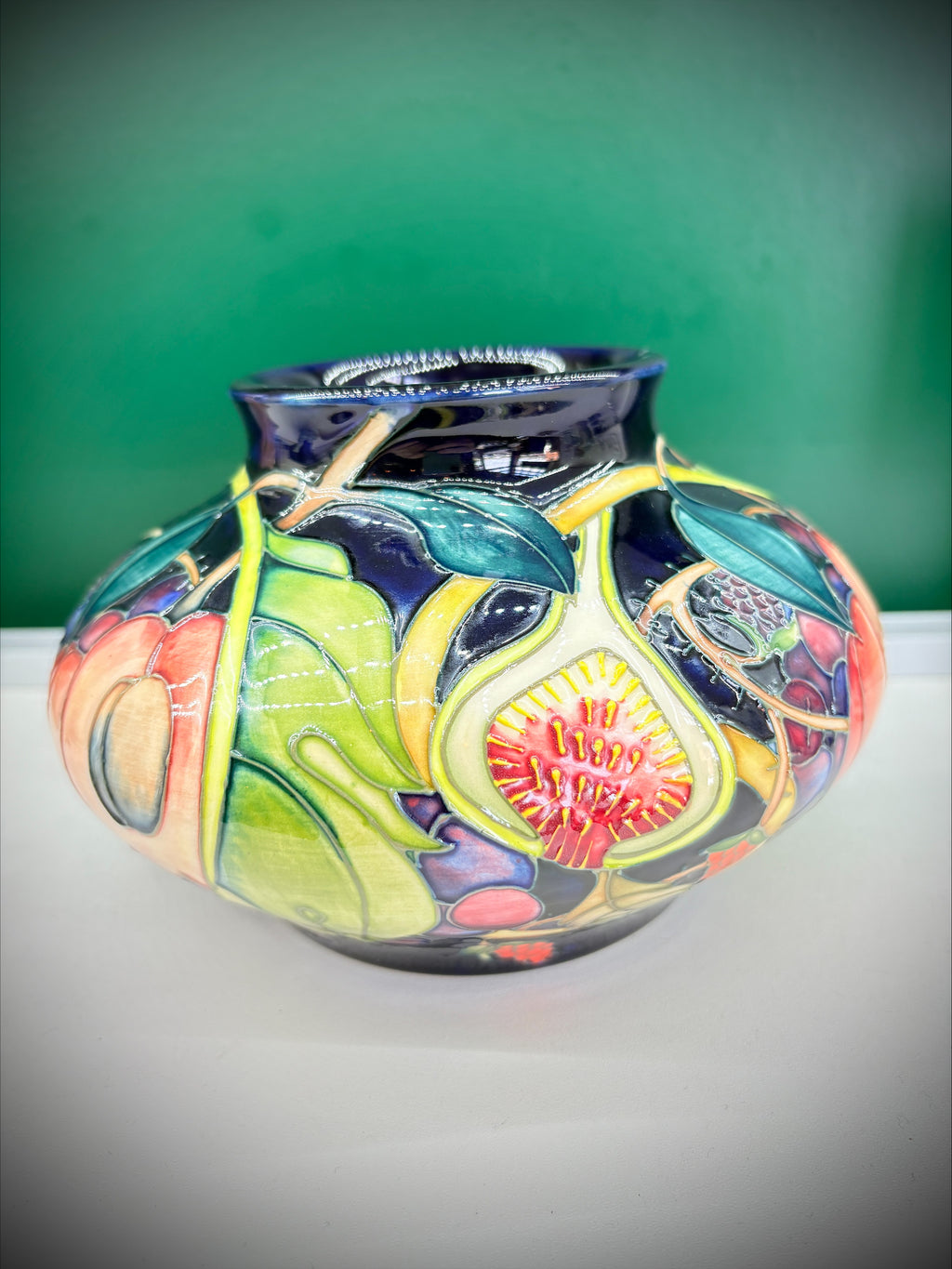 Moorcroft Queen’s Choice Wide Bowl – Emma Bossons FRSA, 2000