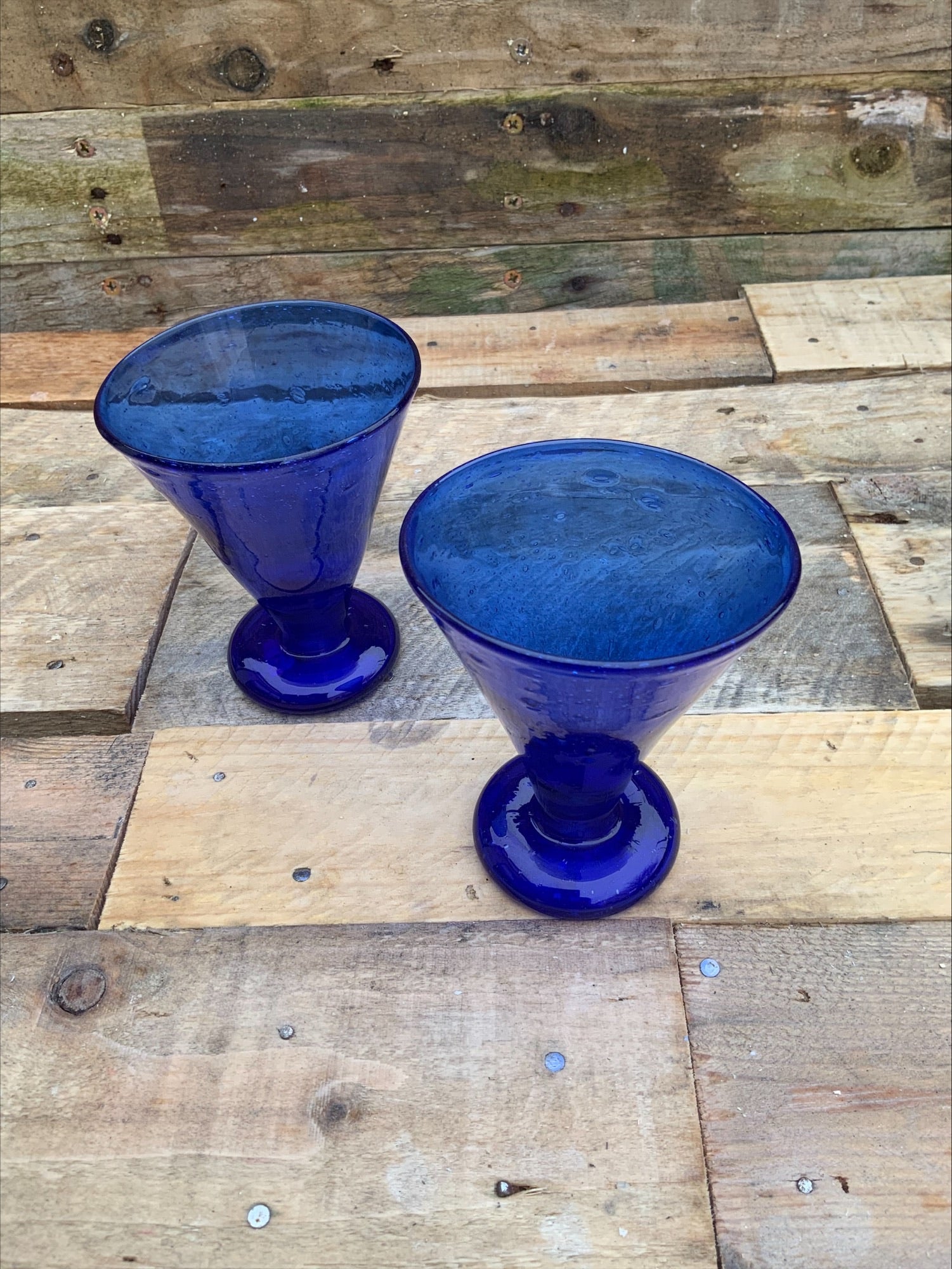 Clutha Glass Drinking Vessels – Dr Christopher Dresser, James Couper & Sons (Pair, 1888–1896)