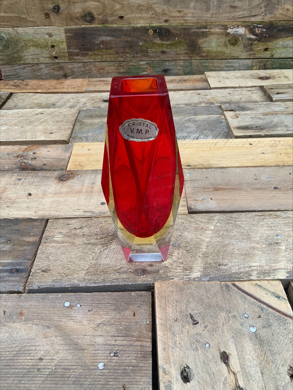 Murano Sommerso Glass Vase – Flavio Poli Design, 15cm