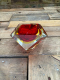 Murano Sommerso Glass Bowl with Lattice Base – Flavio Poli Design