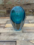 Waterford Crystal Evolution Aqua Haze Vase – Ireland, 17.5cm