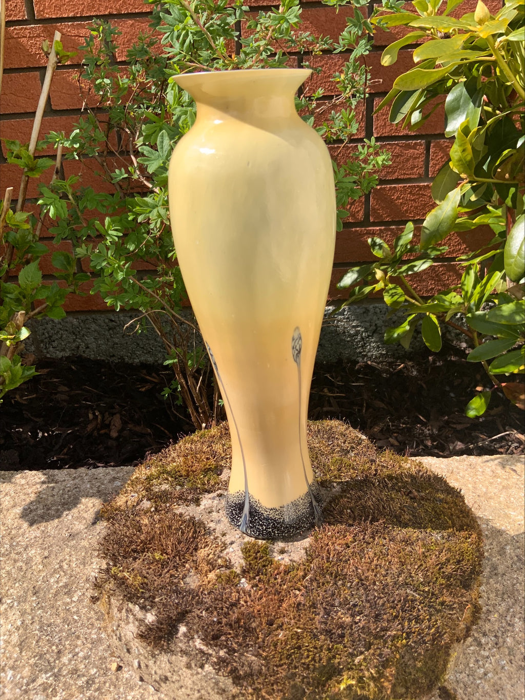 Caithness Glass “Ebony Sand” Vase – Iridescent Arts & Crafts Style, c.1980