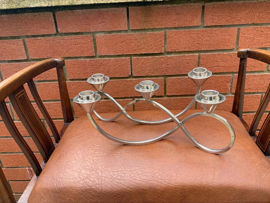 Georg Jensen Season Five-Light Candelabra – Stainless Steel, Maria Berntsen