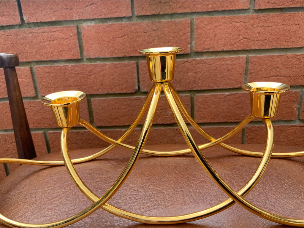 Georg Jensen 18ct Gold-Plated Harmony Candelabra – Maria Berntsen, 2002