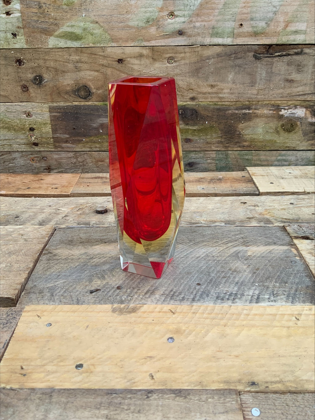 Murano Sommerso Glass Vase – Flavio Poli Design, 15cm