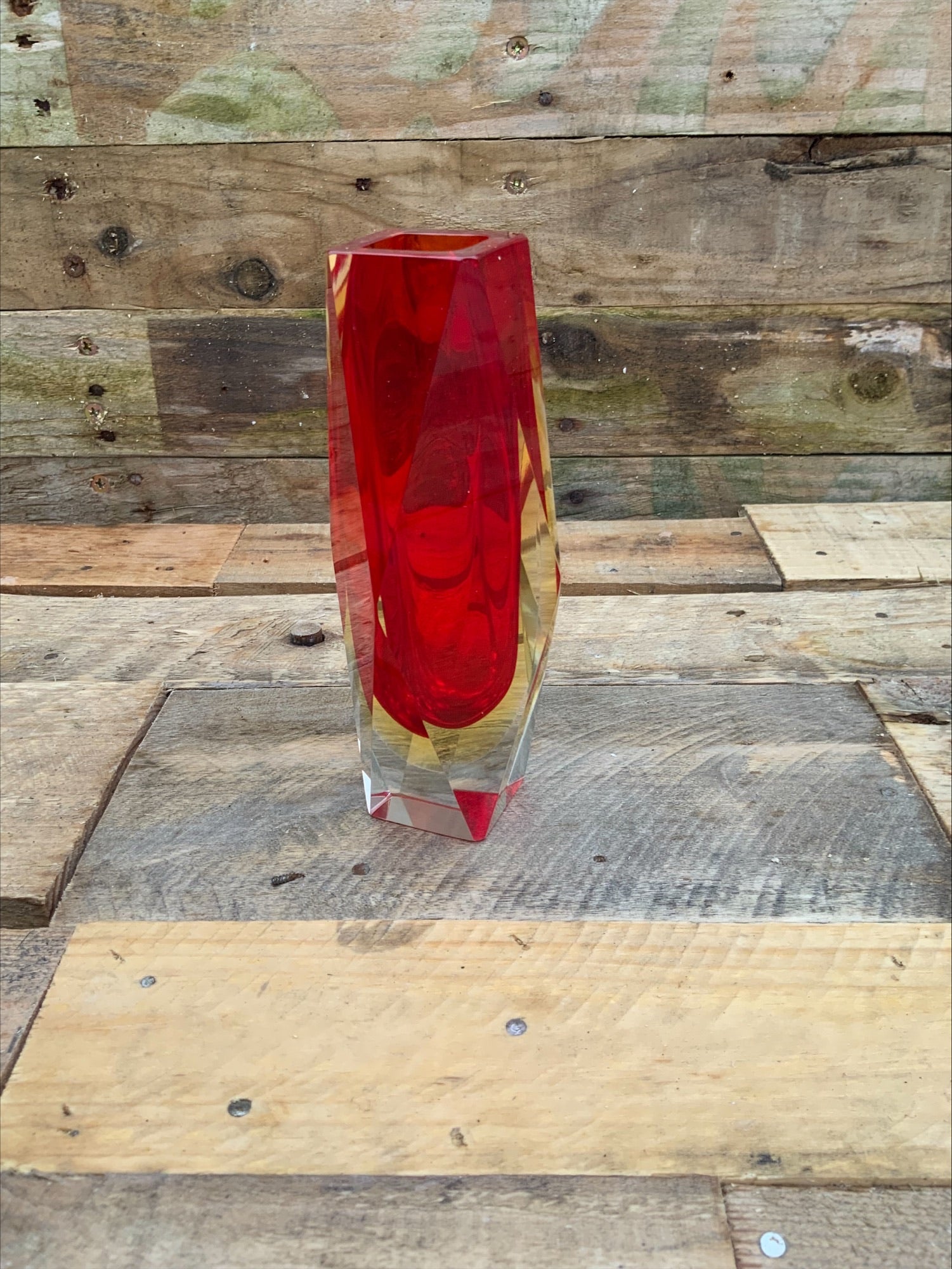 Murano Sommerso Glass Vase – Flavio Poli Design, 15cm