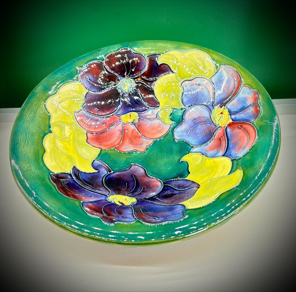 Moorcroft Clematis Fruit Bowl – Factory Stamped
