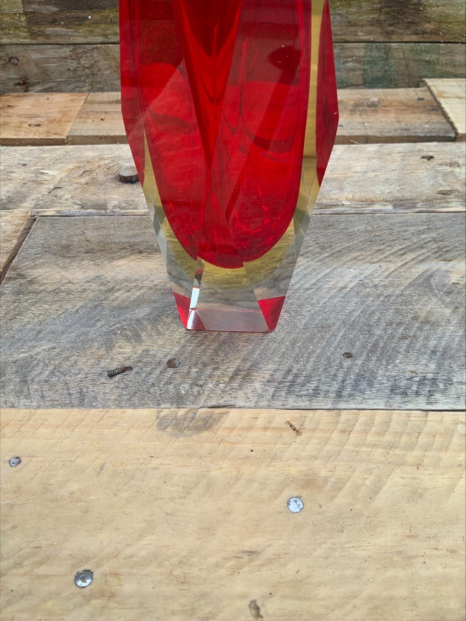 Murano Sommerso Glass Vase – Flavio Poli Design, 15cm