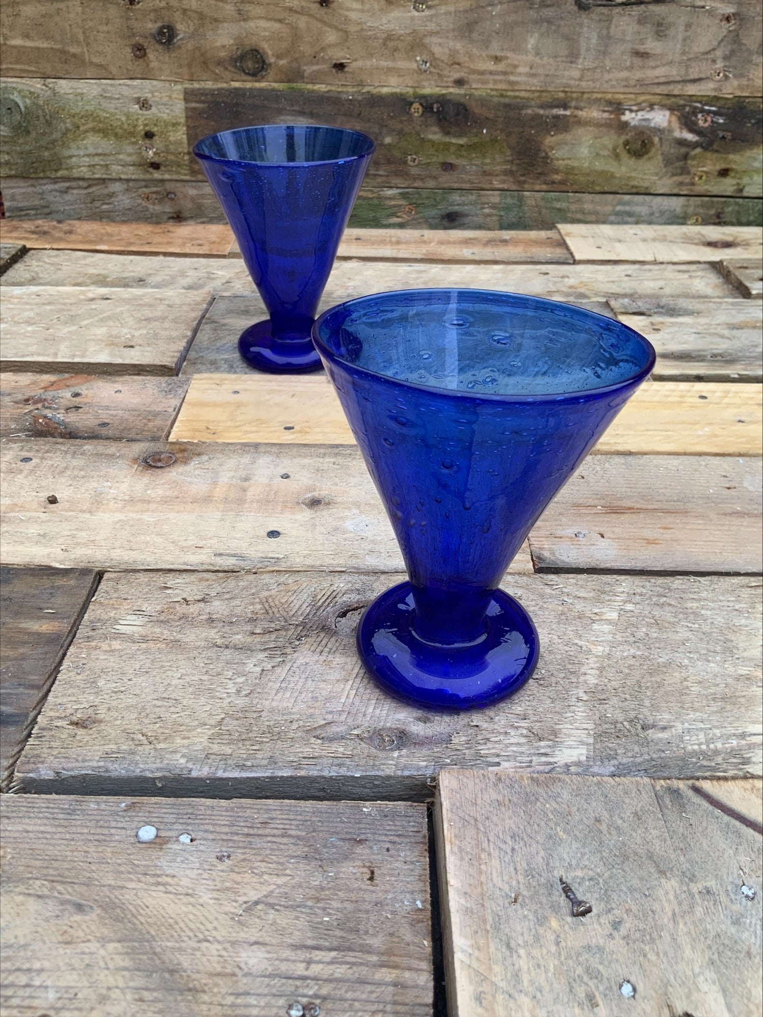 Clutha Glass Drinking Vessels – Dr Christopher Dresser, James Couper & Sons (Pair, 1888–1896)