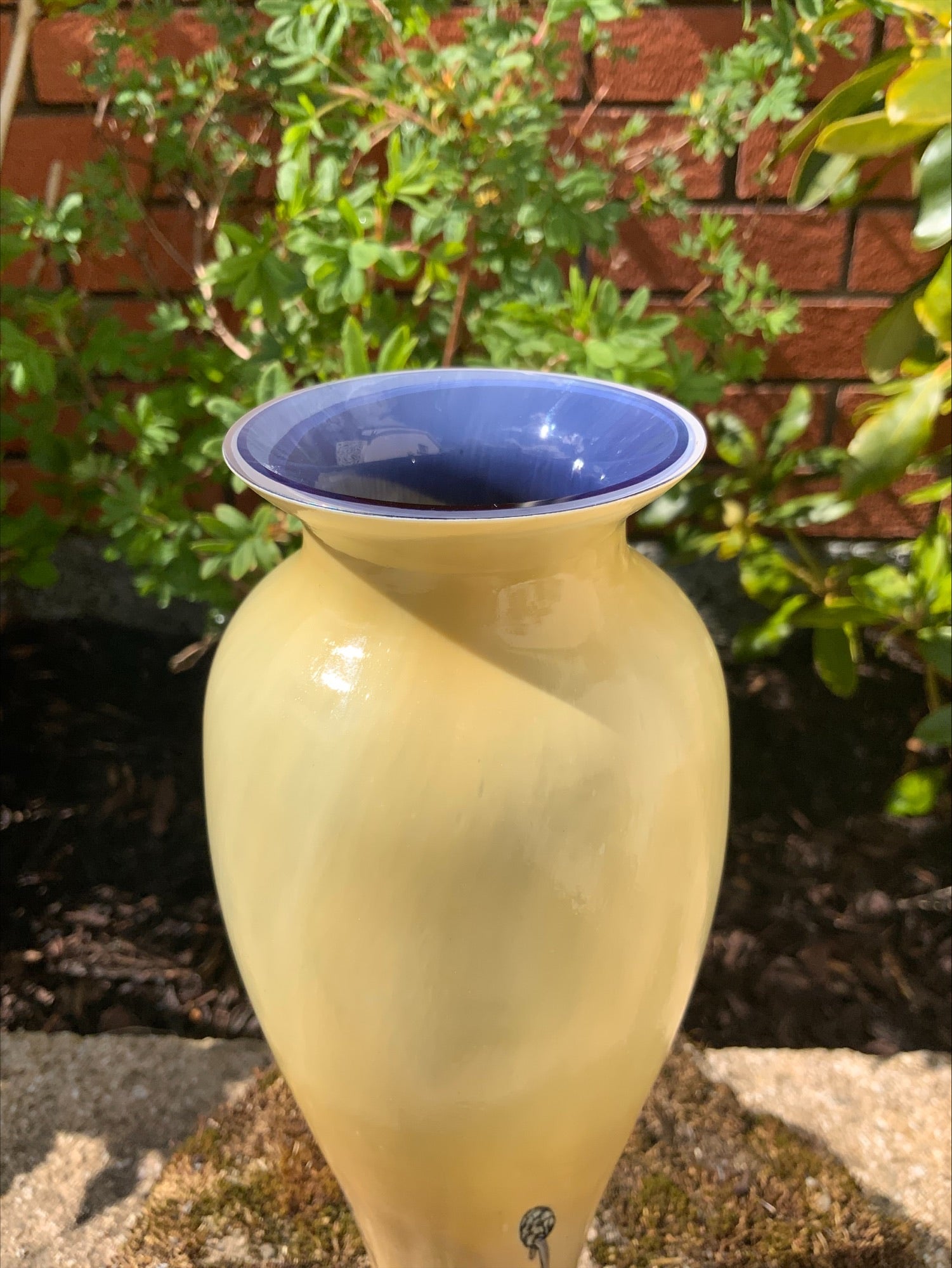 Caithness Glass “Ebony Sand” Vase – Iridescent Arts & Crafts Style, c.1980