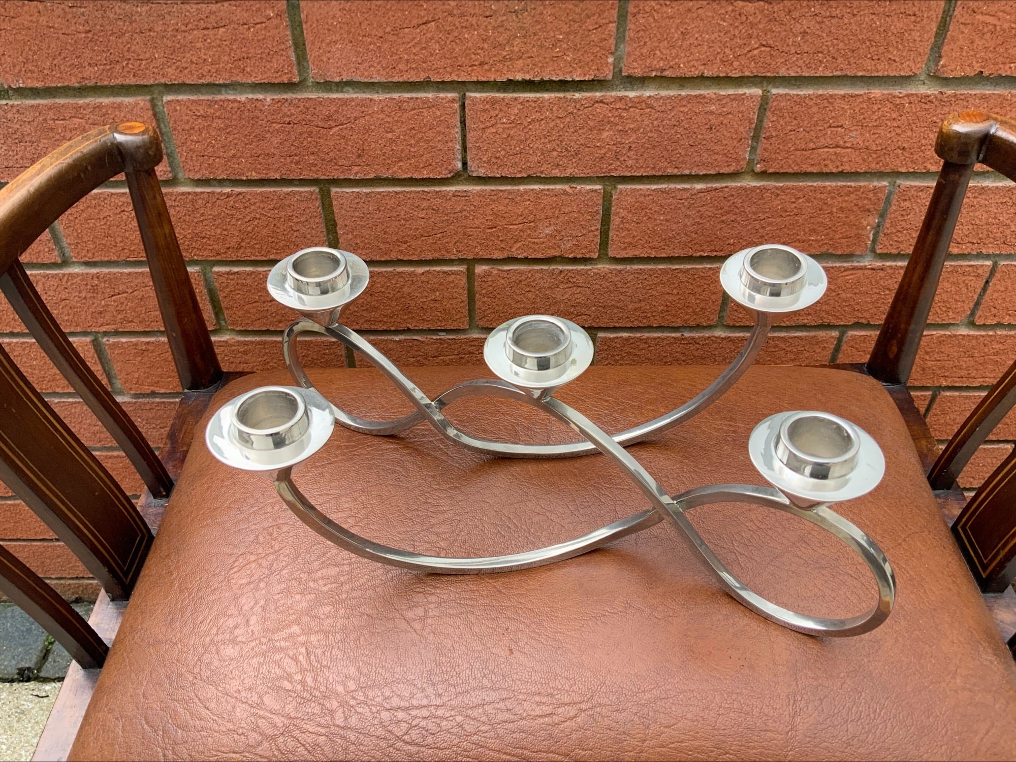 Georg Jensen Season Five-Light Candelabra – Stainless Steel, Maria Berntsen