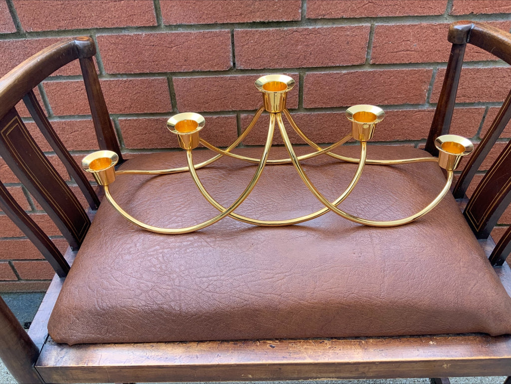 Georg Jensen 18ct Gold-Plated Harmony Candelabra – Maria Berntsen, 2002